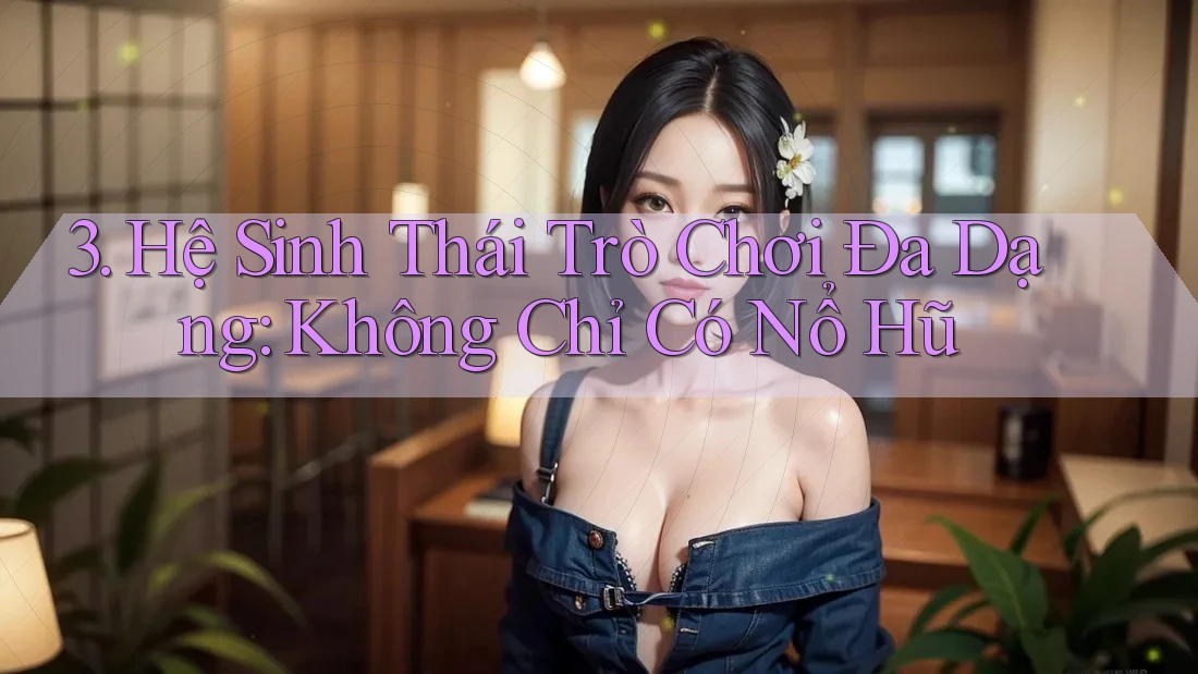 3. Hệ Sinh Thái Trò Chơi Đa Dạng: Không Chỉ Có Nổ Hũ 3. Hệ Sinh Thái Trò Chơi Đa Dạng: Không Chỉ Có Nổ Hũ