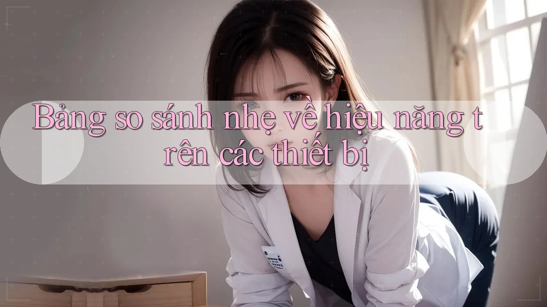 Bảng so sánh nhẹ về hiệu năng trên các thiết bị Bảng so sánh nhẹ về hiệu năng trên các thiết bị