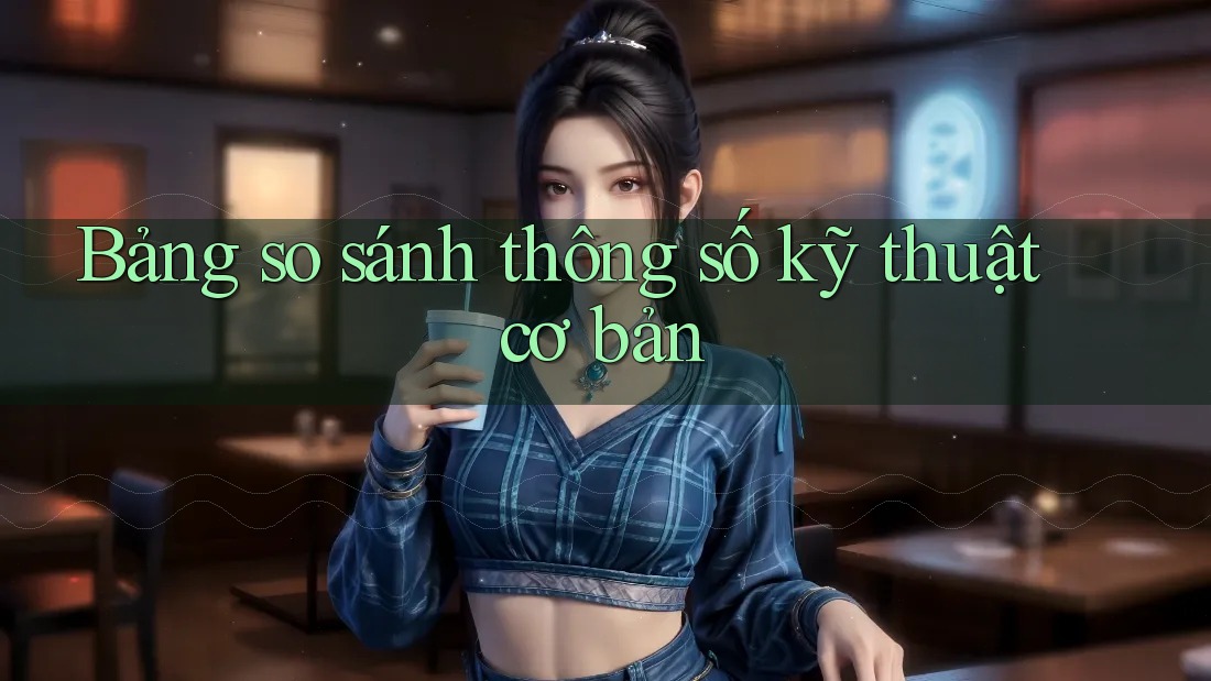 Bảng so sánh thông số kỹ thuật cơ bản Bảng so sánh thông số kỹ thuật cơ bản