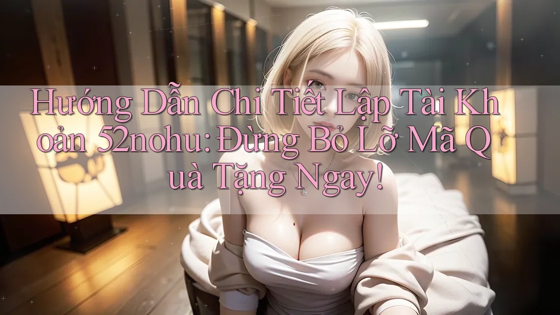 Hướng Dẫn Chi Tiết Lập Tài Khoản 52nohu: Đừng Bỏ Lỡ Mã Quà Tặng Ngay!