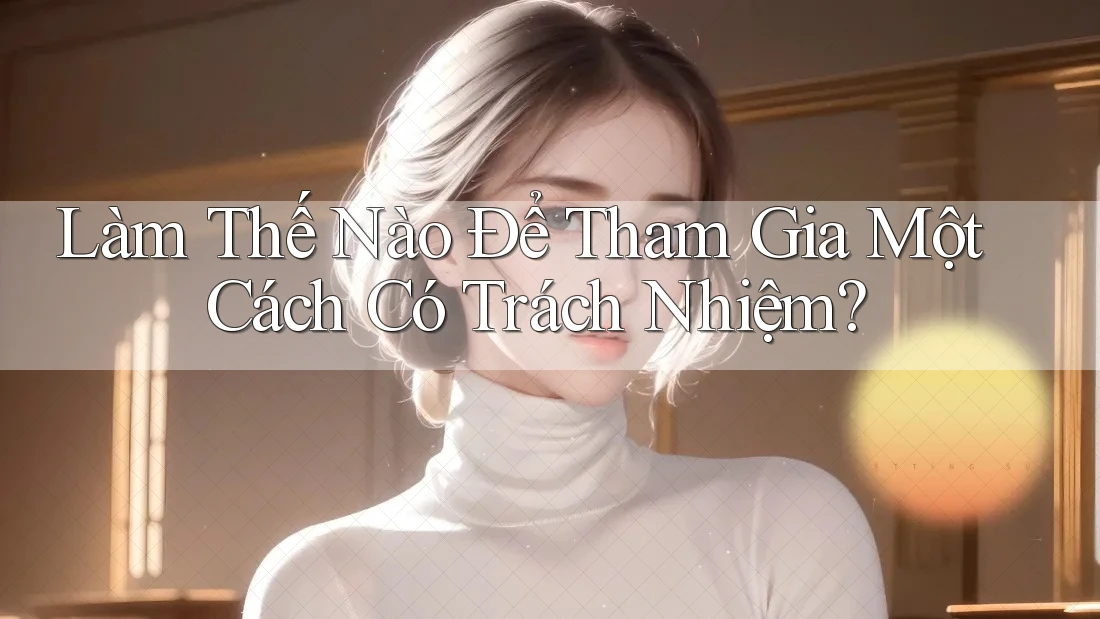 Làm Thế Nào Để Tham Gia Một Cách Có Trách Nhiệm? Làm Thế Nào Để Tham Gia Một Cách Có Trách Nhiệm?
