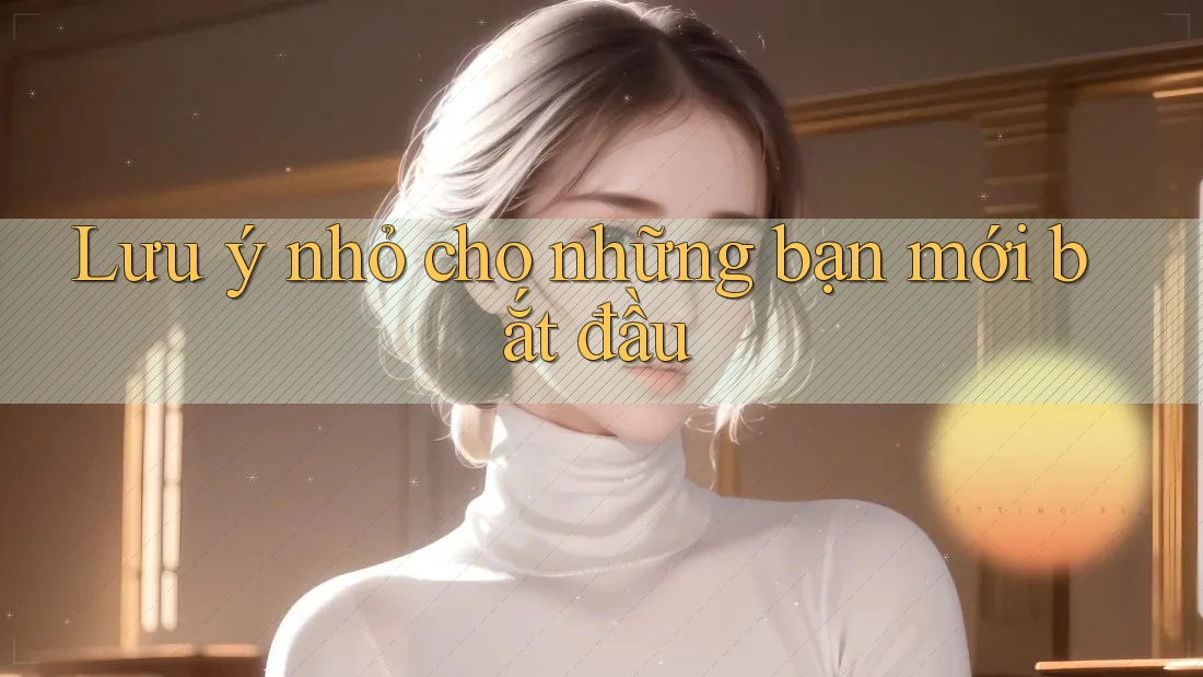Lưu ý nhỏ cho những bạn mới bắt đầu Lưu ý nhỏ cho những bạn mới bắt đầu