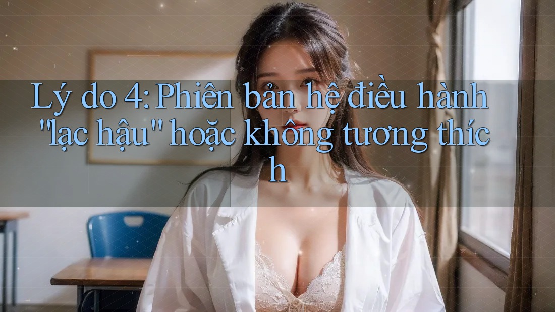 Lý do 4: Phiên bản hệ điều hành “lạc hậu” hoặc không tương thích
