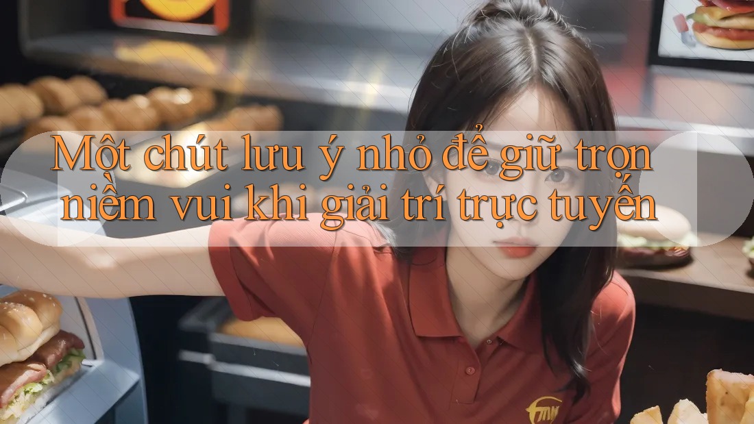 Một chút lưu ý nhỏ để giữ trọn niềm vui khi giải trí trực tuyến Một chút lưu ý nhỏ để giữ trọn niềm vui khi giải trí trực tuyến