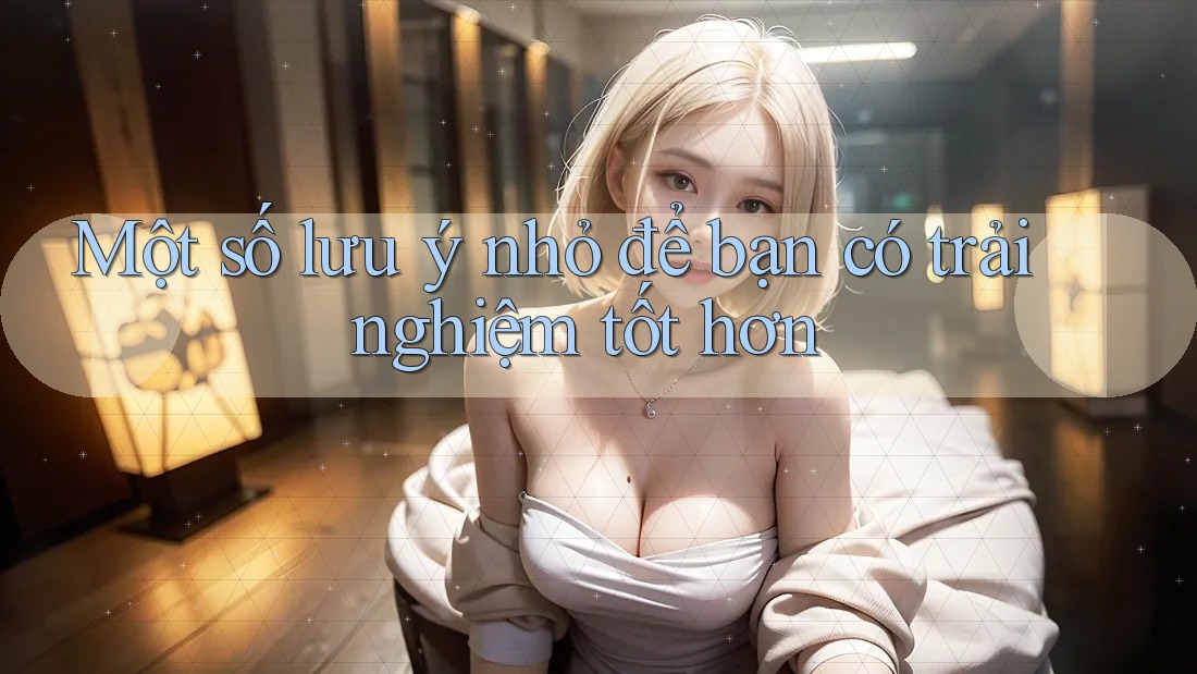 Một số lưu ý nhỏ để bạn có trải nghiệm tốt hơn