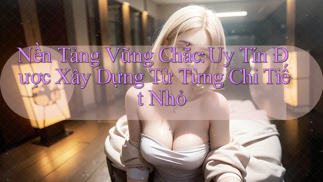 Nền Tảng Vững Chắc: Uy Tín Được Xây Dựng Từ Từng Chi Tiết Nhỏ Nền Tảng Vững Chắc: Uy Tín Được Xây Dựng Từ Từng Chi Tiết Nhỏ