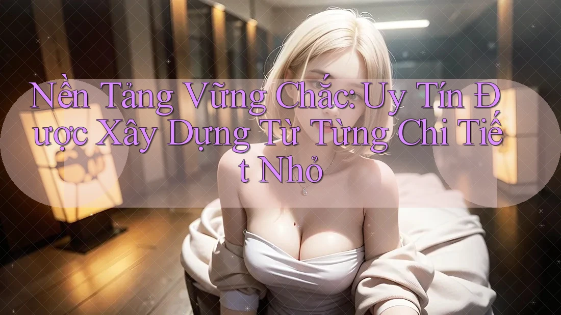 Nền Tảng Vững Chắc: Uy Tín Được Xây Dựng Từ Từng Chi Tiết Nhỏ Nền Tảng Vững Chắc: Uy Tín Được Xây Dựng Từ Từng Chi Tiết Nhỏ