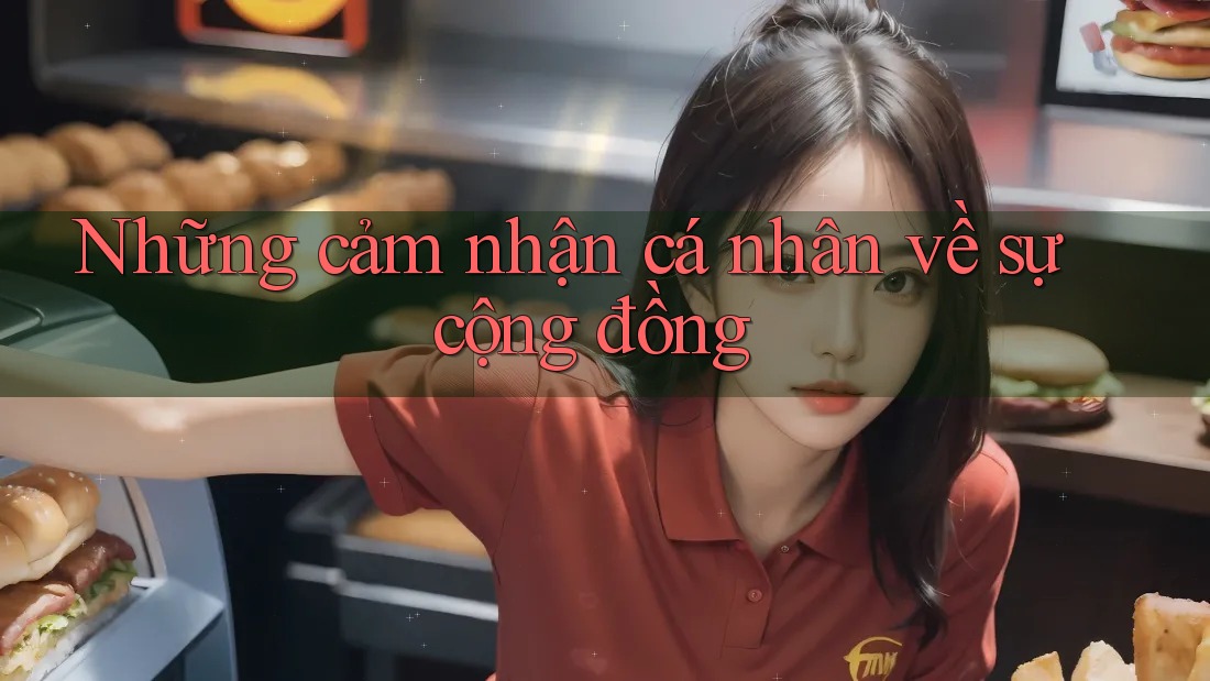 Những cảm nhận cá nhân về sự cộng đồng Những cảm nhận cá nhân về sự cộng đồng