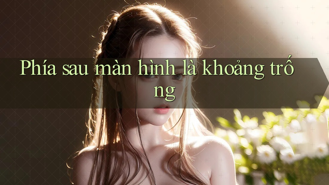 Phía sau màn hình là khoảng trống